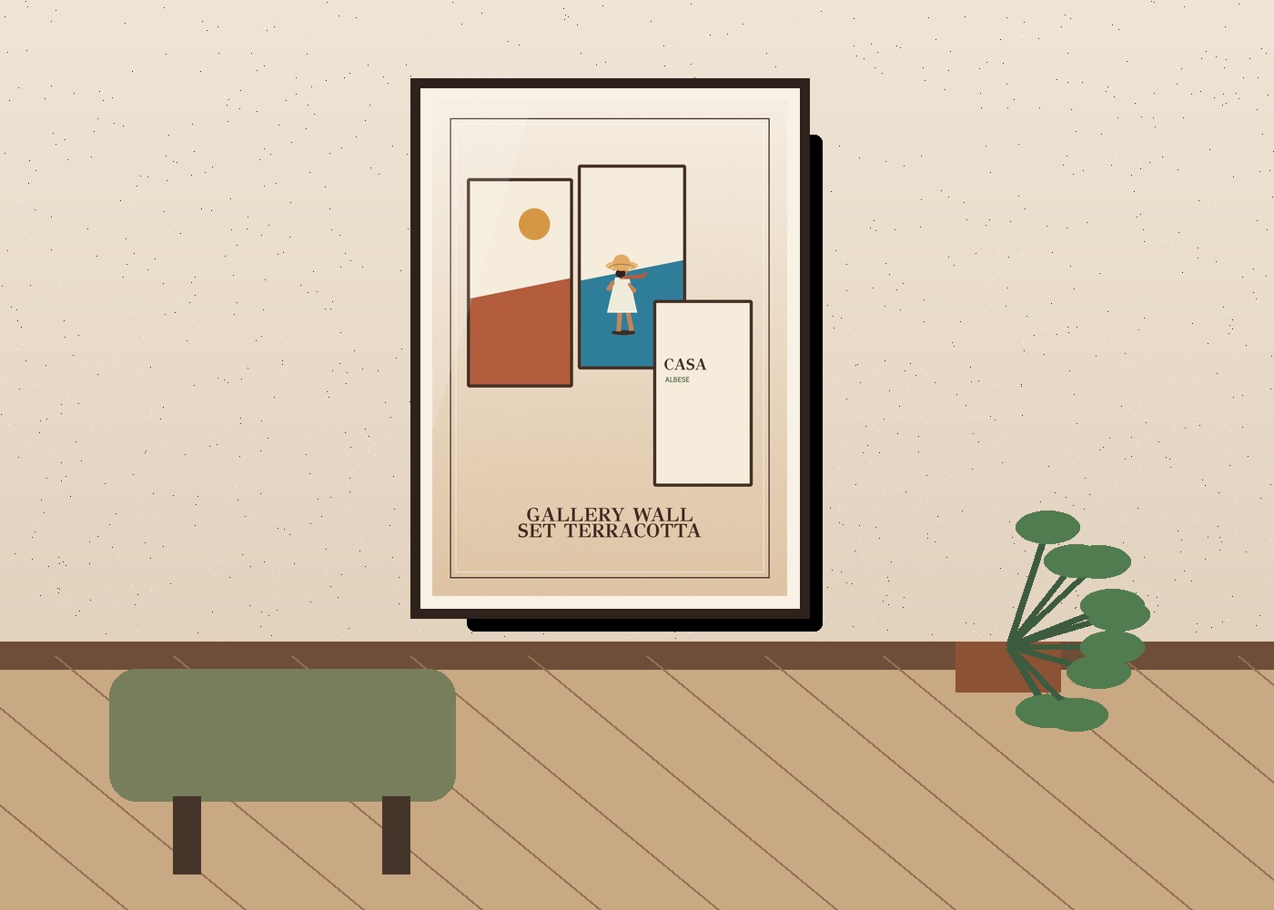 Terracotta Gallery Set mockup