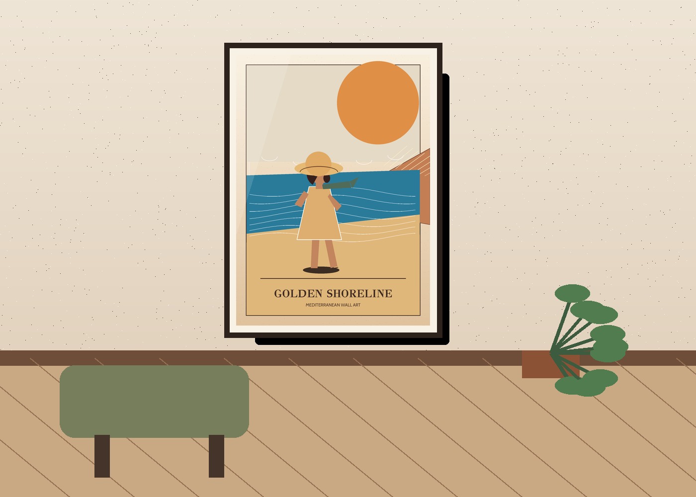 Golden Shoreline mockup