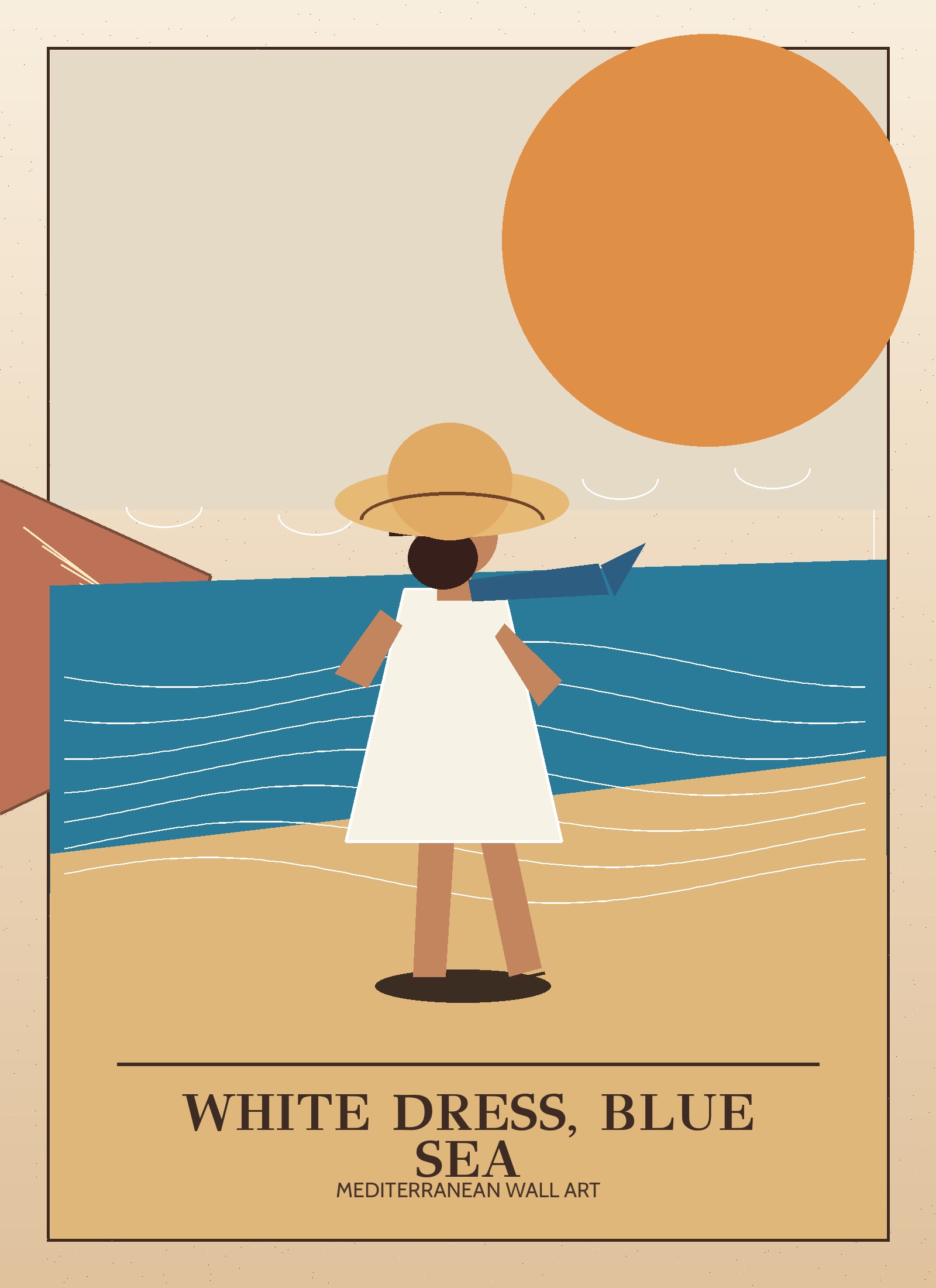 White Dress, Blue Sea